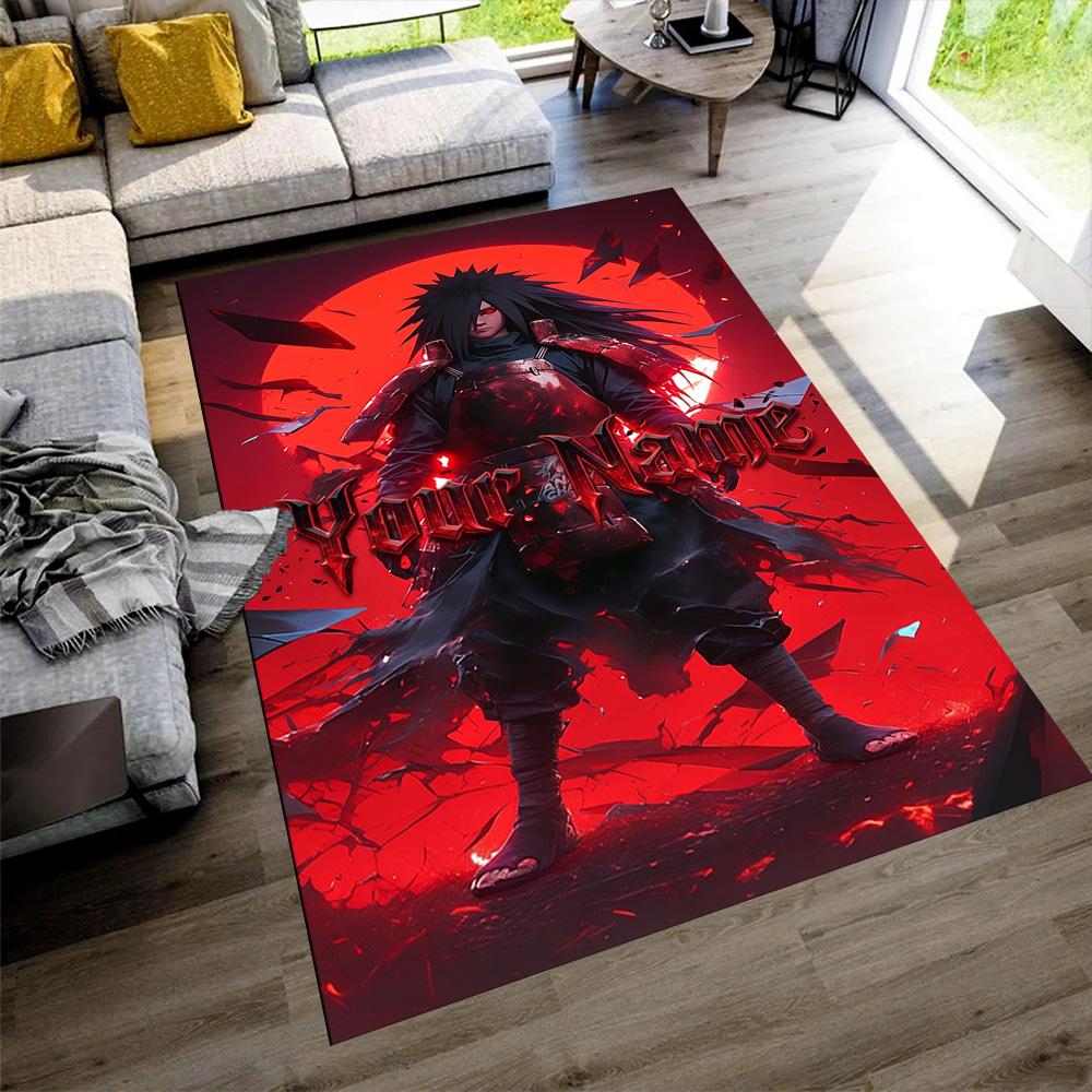 Naruto Character Personalized Name Area Rug Perfect for Foyer Entryway Bedrooms Game Room Anti-slip Rug Office home decor