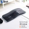 Shanye Ergonomic Wired Keyboard with Wrist Rest and 4-Way Scroll Wheel