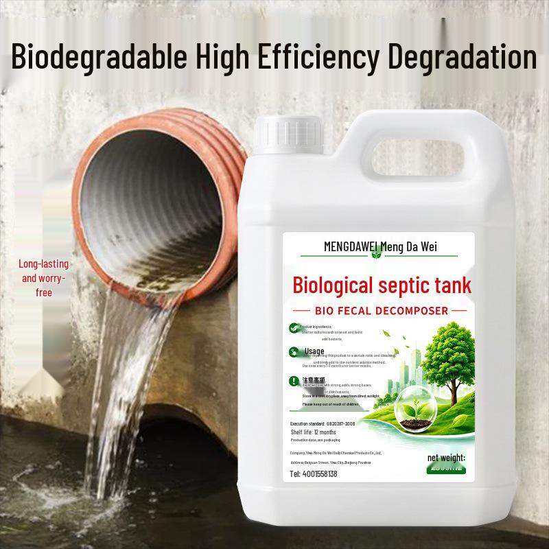 Septic Tank Decomposer & Deodorizer: Dry Toilet and Pipe Cleaner