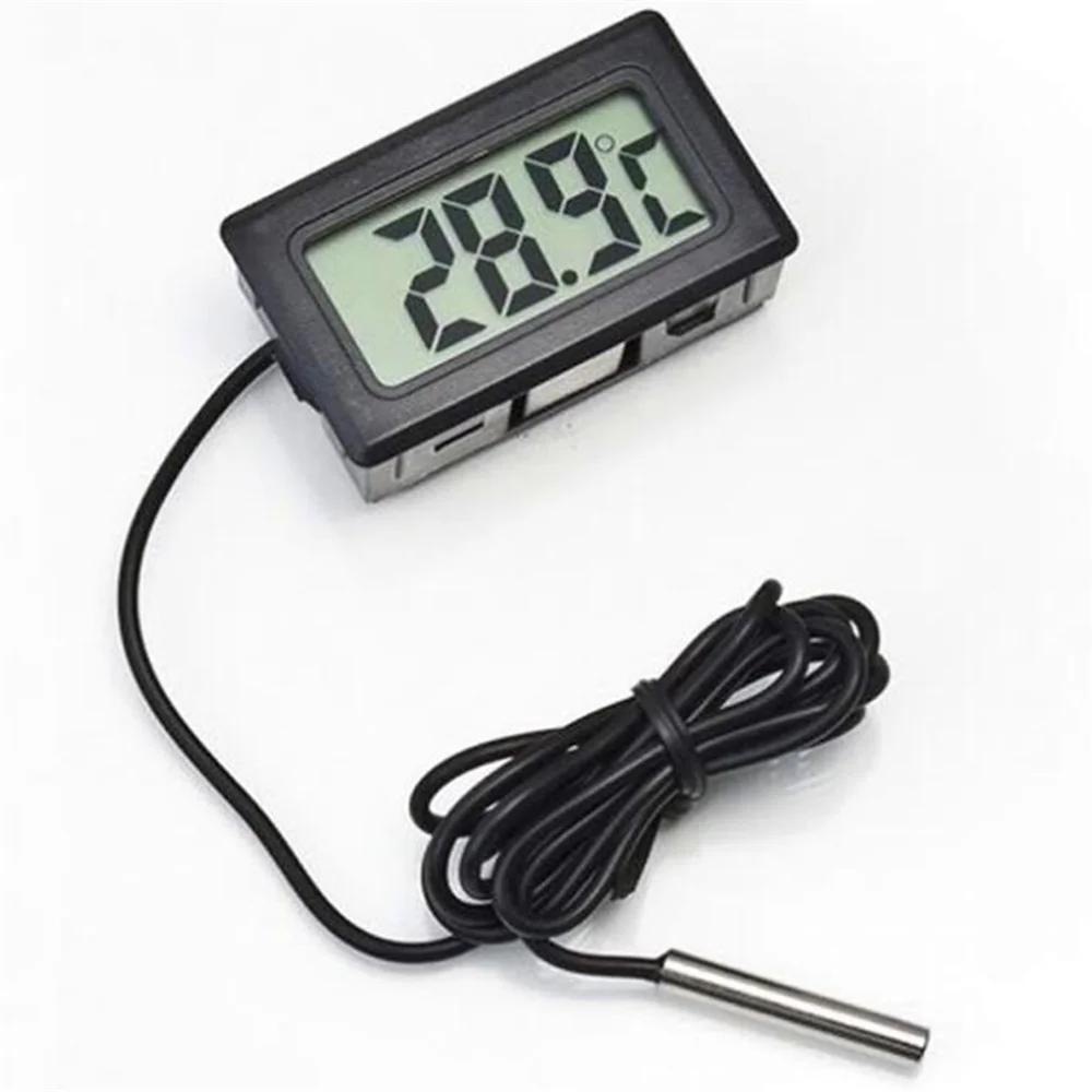 5PCS FY-10 LCD Digital Thermometer Temperature Sensor Aquarium Automotive Water Bath Temperature Tester Monitor 1M 3M 5M