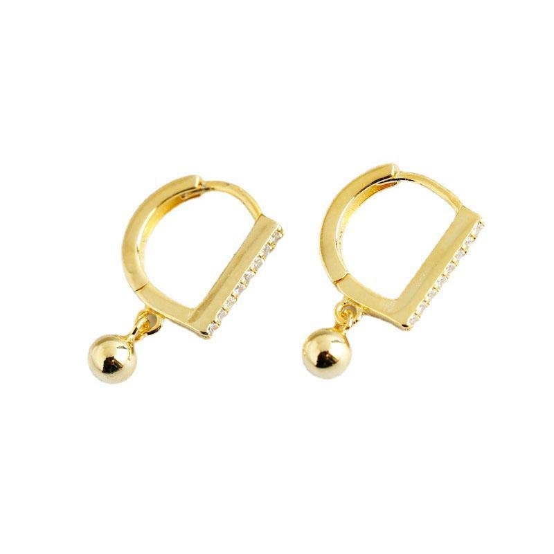 

ANENJERY женские модные украшения сердце круг обручи серьги женские минималистичные хип-хоп пряжки для ушей