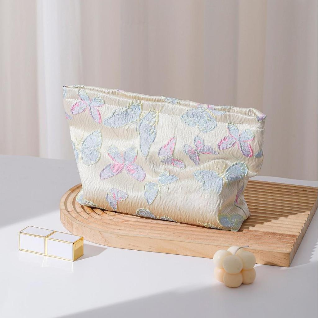 Colorful Butterfly Makeup Bag - High-End Portable Skincare & Cosmetic Organizer