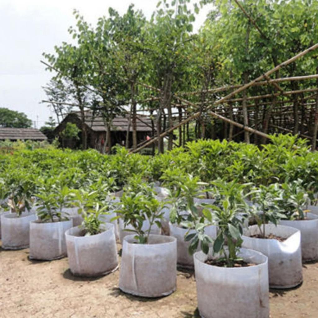 Garden Plant Planting Bag Cultivation Bag Round Cloth Pot Plant Bag Root Container Breathable Planting Planting Bag