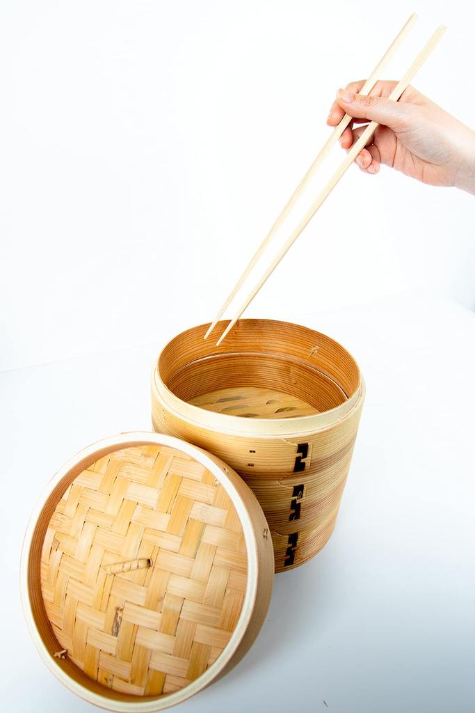 Nichi Nichi Tools Square Made in Solid Natural 33cm x 2 Pairs Chopsticks, Japan, Bamboo,