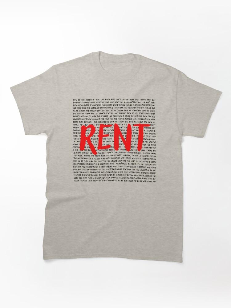 Rent a Hero Rent lyrics Classic Unisex T-Shirt