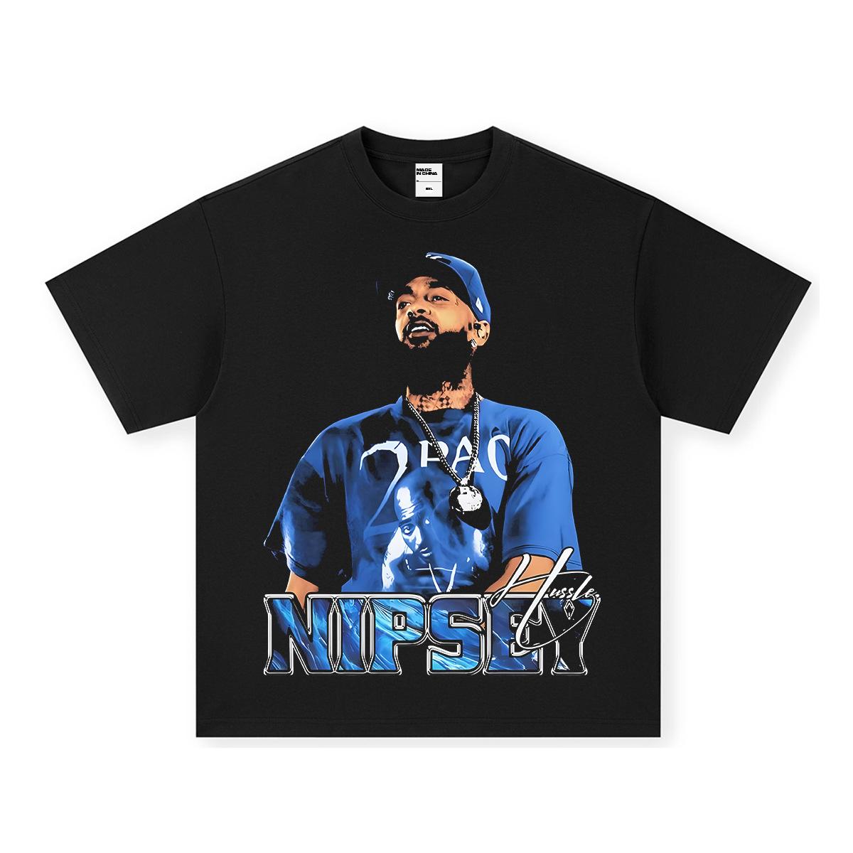 2026 Nipsey Hussle Graphic TShirt Unisex Oversized Hip Hop Rapper Casual Cotton Short Sleeve Vintage Urban For Daily S