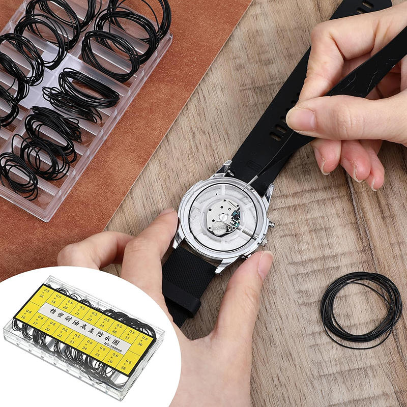 Waterproof Rubber Watch Back Cover O Ring Gasket Seal Replacement Repair Spare Part for Watchmaker  Elastic Silicone - Suitable for Home Travel Daily