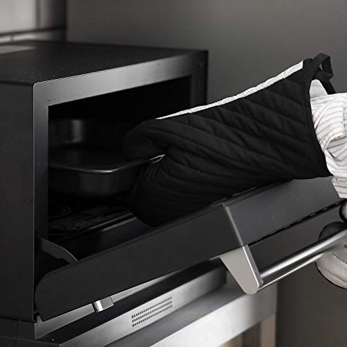 [BLKP] Pearl Metal Mittens, Silver-Tone Backing, Limited Edition, Black, Set of 2, BLKP Black, N-7738, Width 18 X Depth 2.5 X Height 30cm