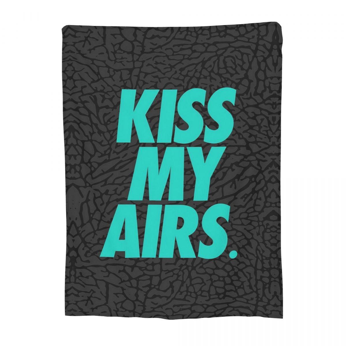 Kiss My Airs X Atmos Blanket Flannel Super Soft Sofa Throw Blankets For Couch Bedding Office Throws Bedspread Quilt 30x40in
