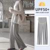Maternity Pants Do Not Restrain the Stomach and Wear New Summer Thin Leggings Large Size Fat Mm Wide Leg Trousers Summer Wear