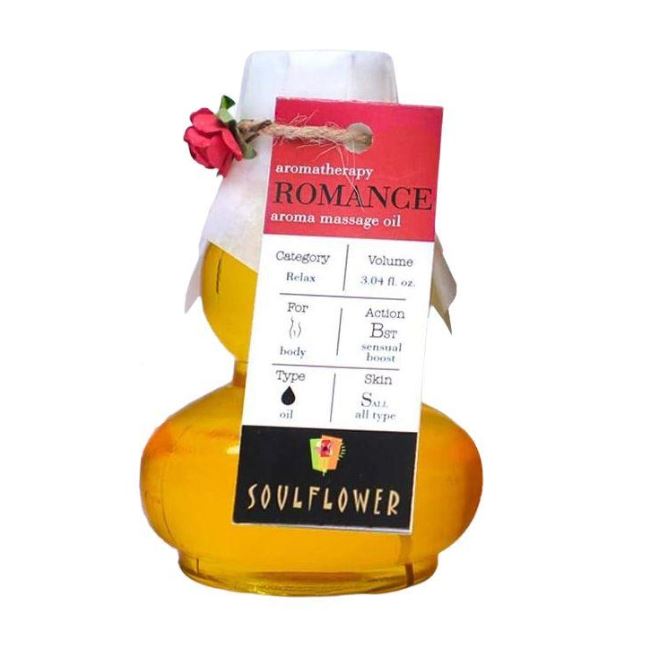 Ароматическое массажное масло Романтика (90 мл), Романтическое ароматическое массажное масло, Soulflower
