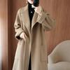 2023 Women's Mid-Length Oversized Double-Faced Cashmere Wool Coat