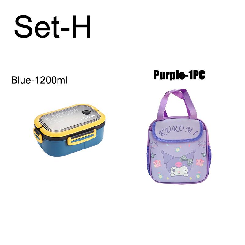 Lunch Box For Kids Adult Compartments Bento Lunchbox Children Kid School Outdoor Camping Picnic Food Container Portable