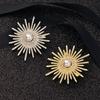 Shining Sunflower Brooch - High-End Fashion Diamond Accent Pin for Sweaters, Cardigans, and Suits