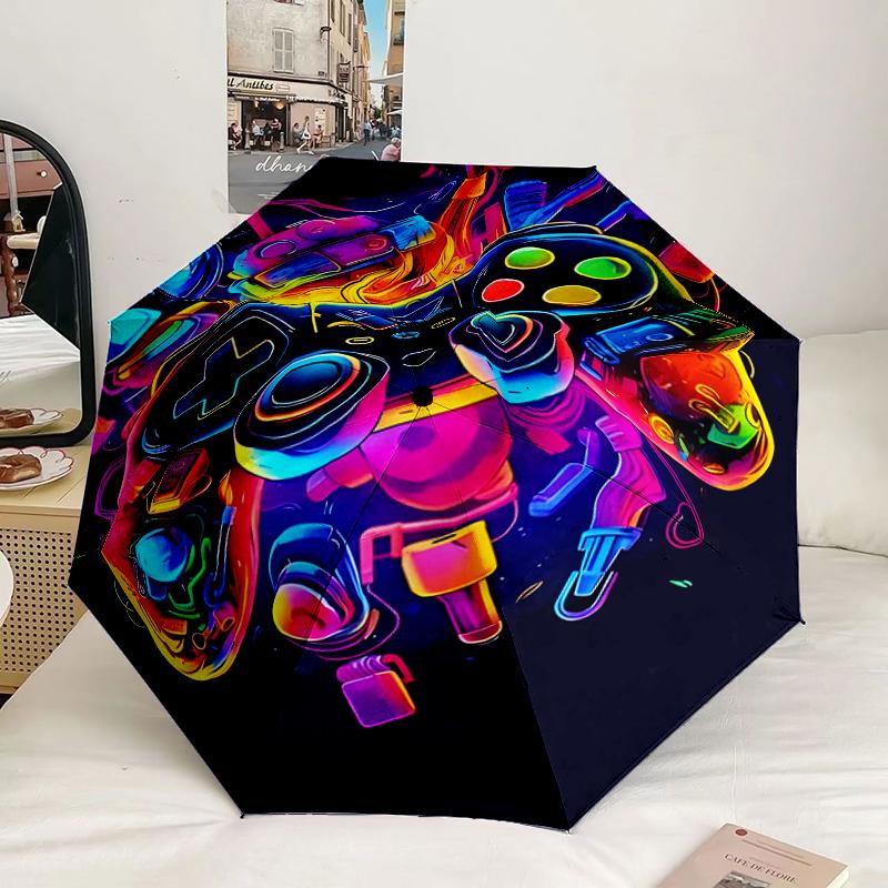 Electric Gaming Control Umbrella 8-Frame for Travel, Camping, Casual Lightweight Portable Umbrella, Essential for Every Family Holidays Gift