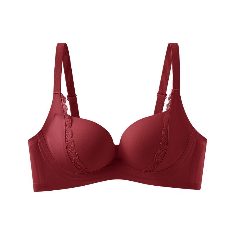 Sexy Pure Desire Seamless Breathable Lift Gathering No Steel Ring Upper Support Comfortable Anti-sagging Breast Bra