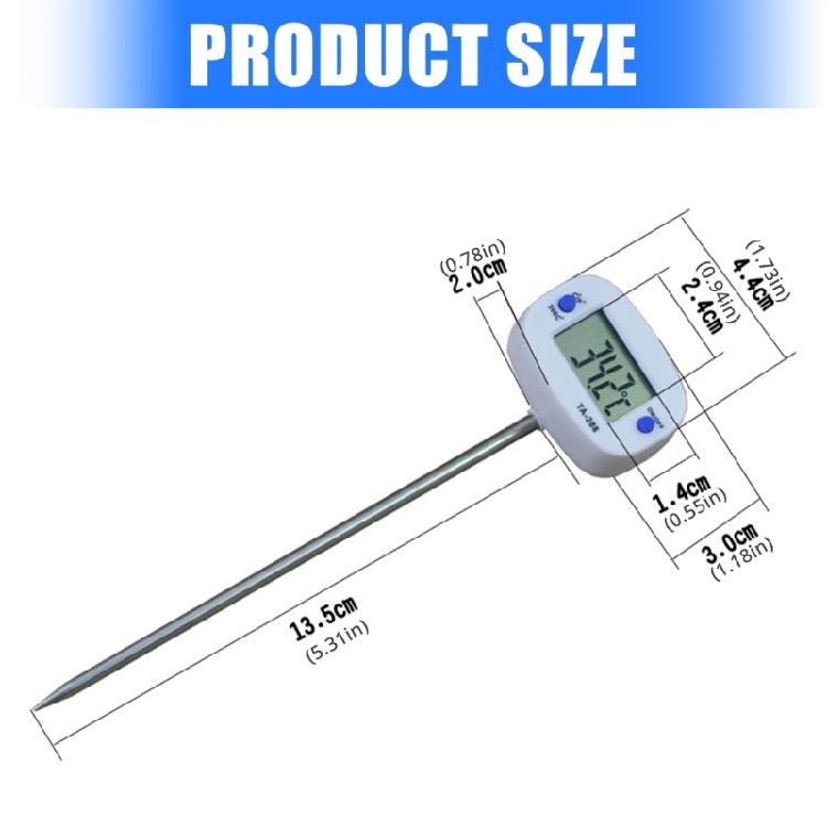 Schnelle Thermometersonden mit LCD-Bildschirm Hochpräzise LCD-Öltemperaturmesser Upgrades zur Back- und Frittierkontrolle