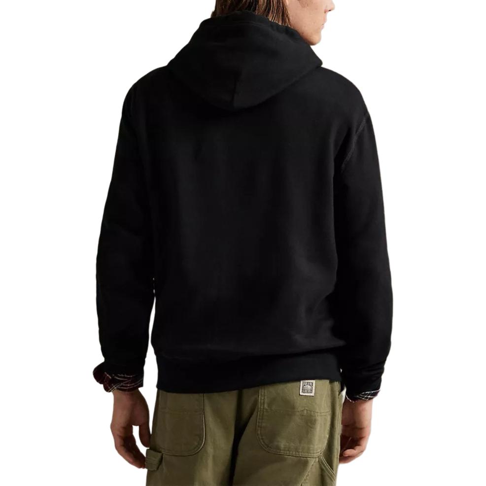 Felpa con cappuccio e logo ricamato a quadri in pile Polo Ralph Lauren Manica lunga Felpa da uomo 710981771-004