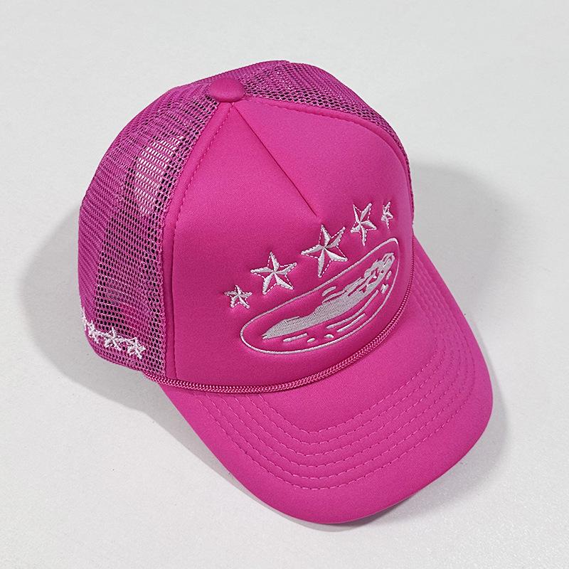 Corteiz CRTZ Five-Star Color Block Mesh Trucker Baseball Cap