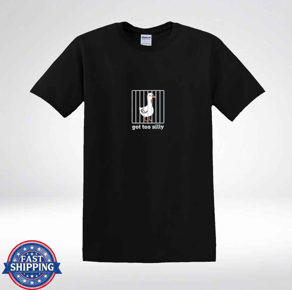 Смешная Глупая Гусыня Фоторобот Стал Слишком Глупым Мультяшная Тюремный Юмор Футболка L