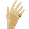 CHANEL Flower motif Ring Free size Plated Gold #6.6(US Size) flour 4.5g Women Used