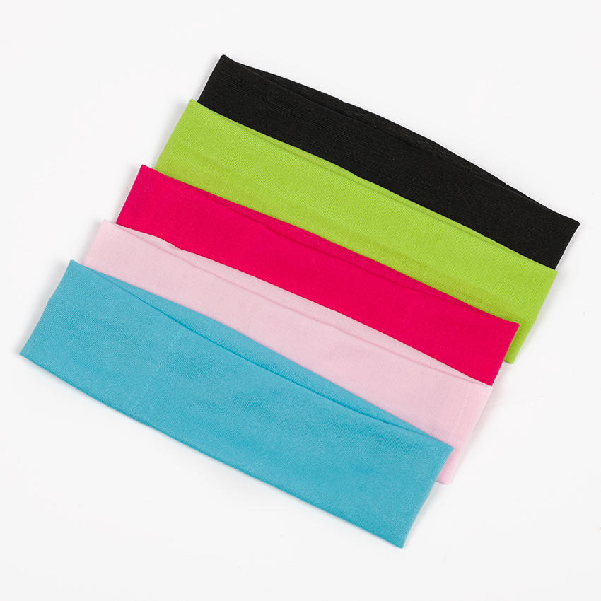 1PC Fashion Style Absorbing Sweat Headband Candy Color Hair Band Popular Sports Hair Accessories for Women Yoga Towel
