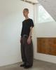 Kalagteo Herringbone Pleat Pants / Maroon