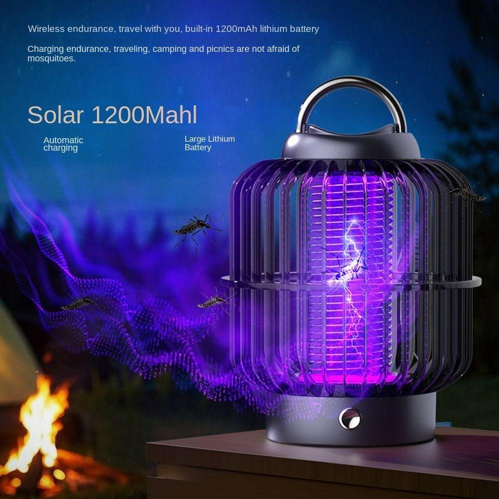 Anti-Mücken Mückenlampe Sicherheit Mückenstecker-Falle Lampe Solarbetriebene Mückenvernichter Notfall