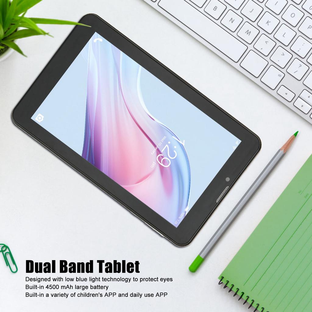 7in Kids Tablet 2GB 32GB 3G Internet Calling for  10 System 5GWIFI Dual Band Dual Camera Tablet
