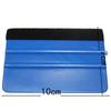 1Pcs Squeegee Car Film Tool Vinyl Blue Plastic Scraper Squeegee with Soft Felt Edge Window Glass Decal Applicator Film Scraper