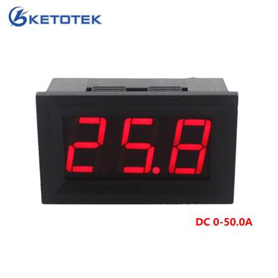 Rote LED-Anzeige, DC-Amperemeter, aktuelles Panel-Messgerät, Amperemeter, digitales Amperemeter DC 0–50,0 A
