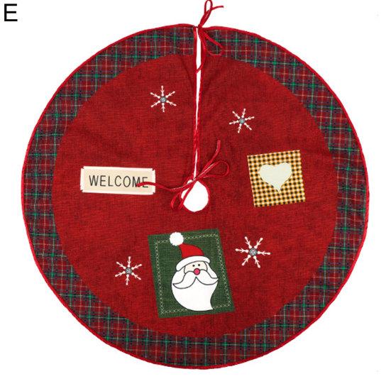 Baum Rock Matte Helle-farbige Offene Ended Dekorative Fleece Santa Claus Weihnachten