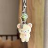 Trend Cute Bear Rilakkumas Flocking Pendent Ccd Hanging Rope Phone Charm Keychain Bag Decor Surprise Gift For Gifts