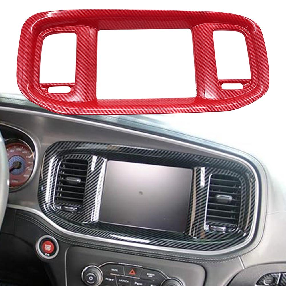 Car Dashboard DVD Navigation Screen Frame Cover Trim For Dodge For Charger 2015 Dashboard DVD Navigation Screen Frame Cover Trim