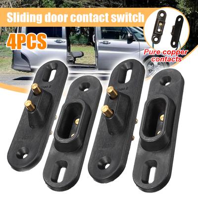4PCS Central Locking Contact Switch Black Sliding Door Contact Switch Central Locking System Suitable For Volkswagen Ford Cars