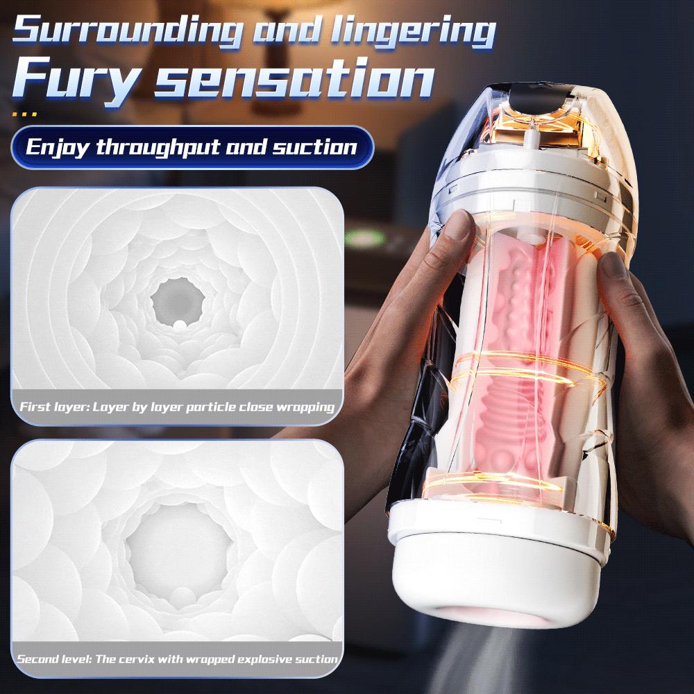 Automatic Male Masturbator Cup Automatic Blowjob Suking Machine Real Vagina Pocket Pussy Penis Oral Masturbatio Sex Toys For Men