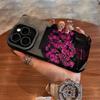 Full of Roses In Autumn and Winter, Suitable for Apple 17Pro's New 15 Flip Fur iPhon16promax Anti-drop Fine Holes