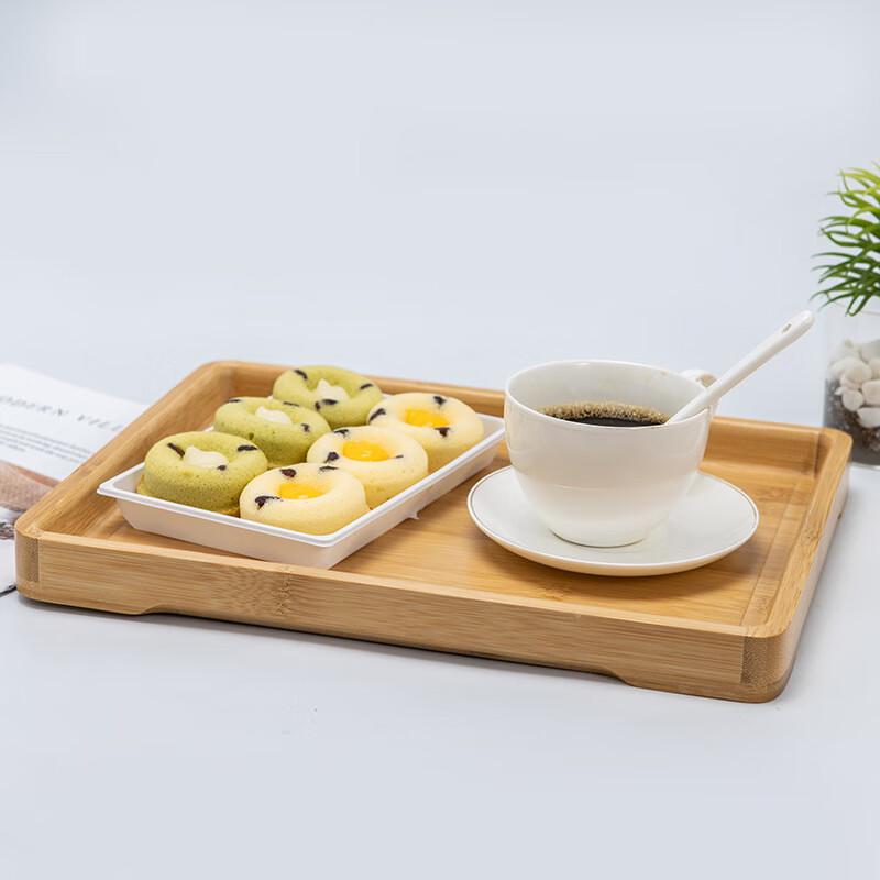 Xuanrun Bamboo Rectangular Rounded Corner Serving Tray
