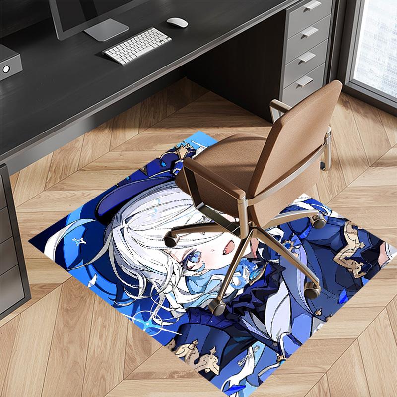 Genshin Impact Furina1 Printed Absorbent Washable Carpet, Non-Slip Bathroom Mats, Kitchen Rugs, Yoga Mat,Living Room Entrance, Camping Picnic Rugs