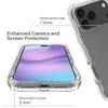 For iPhone 17 Pro Case TPU PC 2 in 1 Dropproof Clear Phone Cover