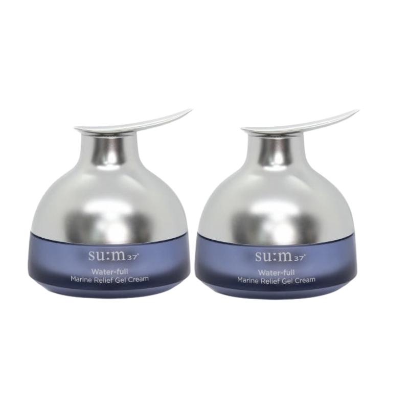 SU:M37 Water‑Full Marine Relief Gel Crème 50ml – Gel Hydratant Rafraîchissant avec Acide Hyaluronique Marin & Probiotiques Fermentés