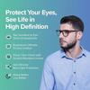 Intellilens | Zero Power Blue Cut Computer Glasses | Anti Glare, Lightweigh | UV Protection Specs | Unisex | Matte Black | Round | Medium