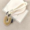 Exquisite Leather Keychain: 26 English Letters - Simple Couple Style Bag Charm, Ideal Small Gift
