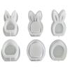 Reusable Easter Rabbit Mold Hollow Tea Light Cup Holder Egg Silicone Mold  Easter Decoration
