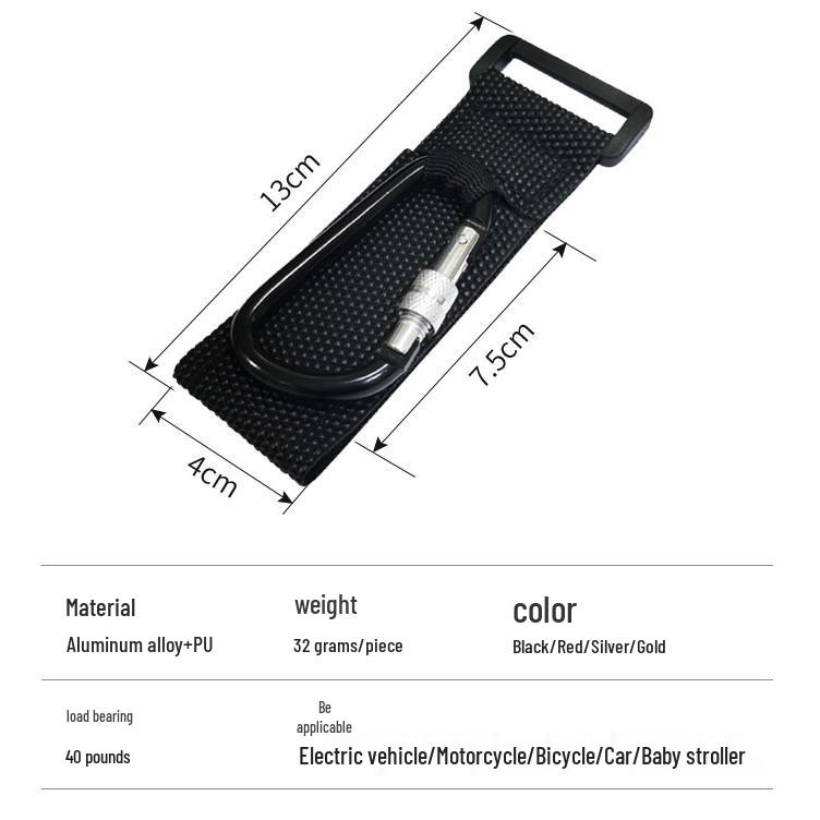 Universal Hook for Electric Vehicles, Bikes, and Motorcycles – No Drilling Required