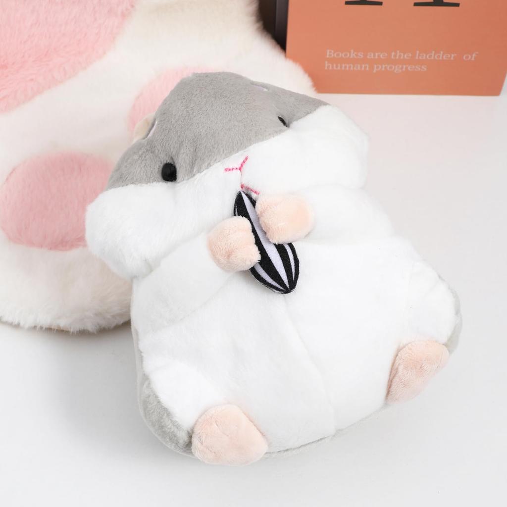 LIFKOME Hamster Plush Toy, Fluffy, Cute Animal Toy, Character Body Pillow, Fluffy Toy, Decorative Toy, Sewn Wrap, Figurine, 23cm