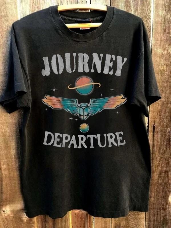 Journey Departure Smoke T-Shirt Basic black tee Men Women Unisex S-5XL Unisex T-Shirt S