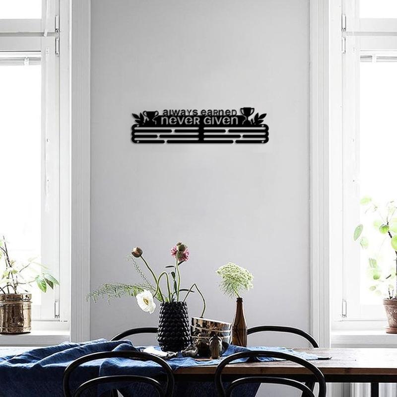 Medaillen-Ausstellungsregal Metall Medaillenaufhänger Halter Organizer Wandmontiert Große Kapazität Auszeichnungshalter Für Rennen Fußball Sport Karate