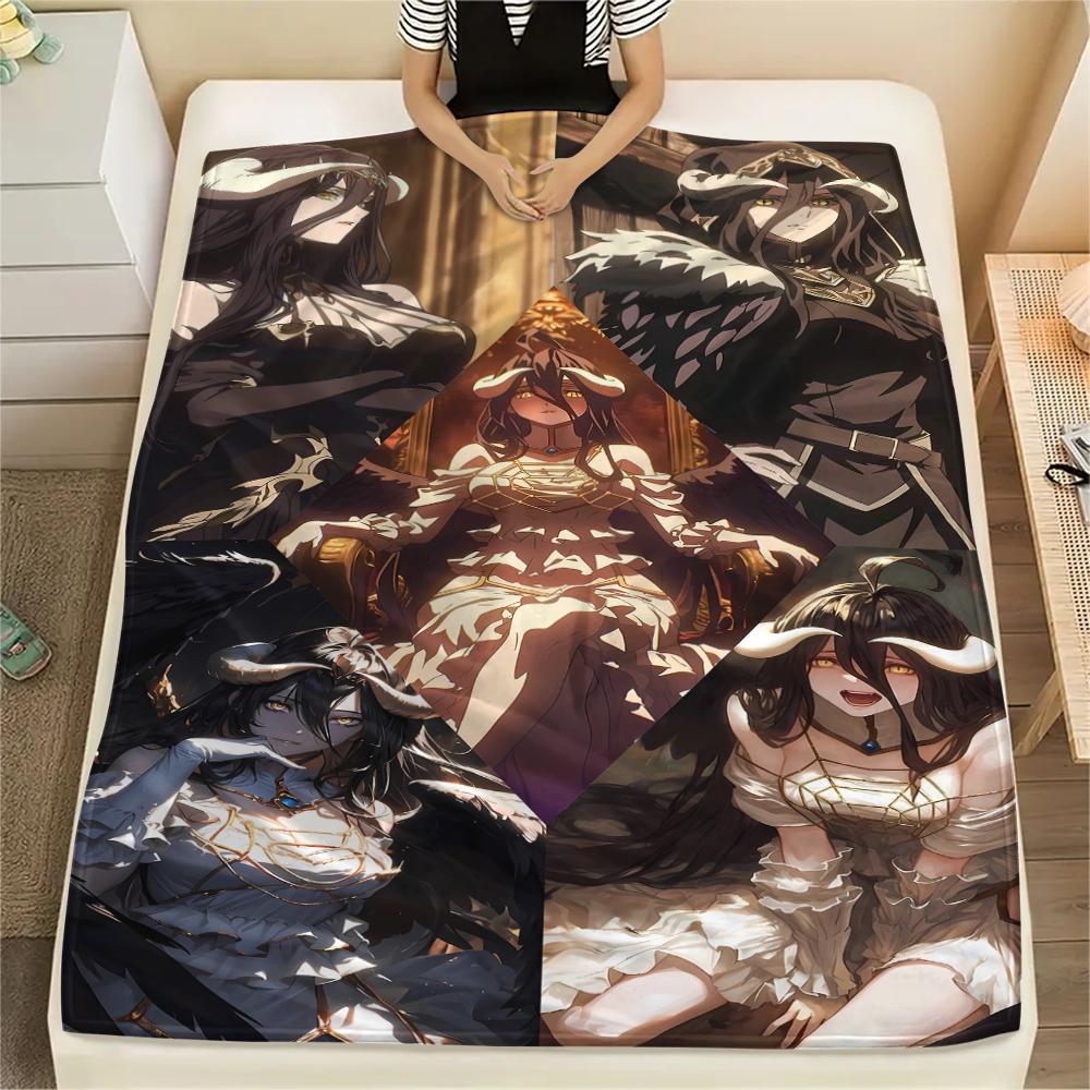 

1PC OVERLORD Print Flannel Blanket, High quality All Seasons, Home Decor, Warmth and Comfort, Perfect for Christmas Gifts 80cm x 120cm