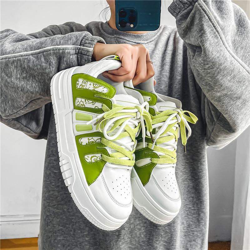 Jinjiang Men's Shoes Summer New Casual Korean Version Niche Design Breadboard Shoes Thick Sole Heightening Sports Little White Tide Shoes